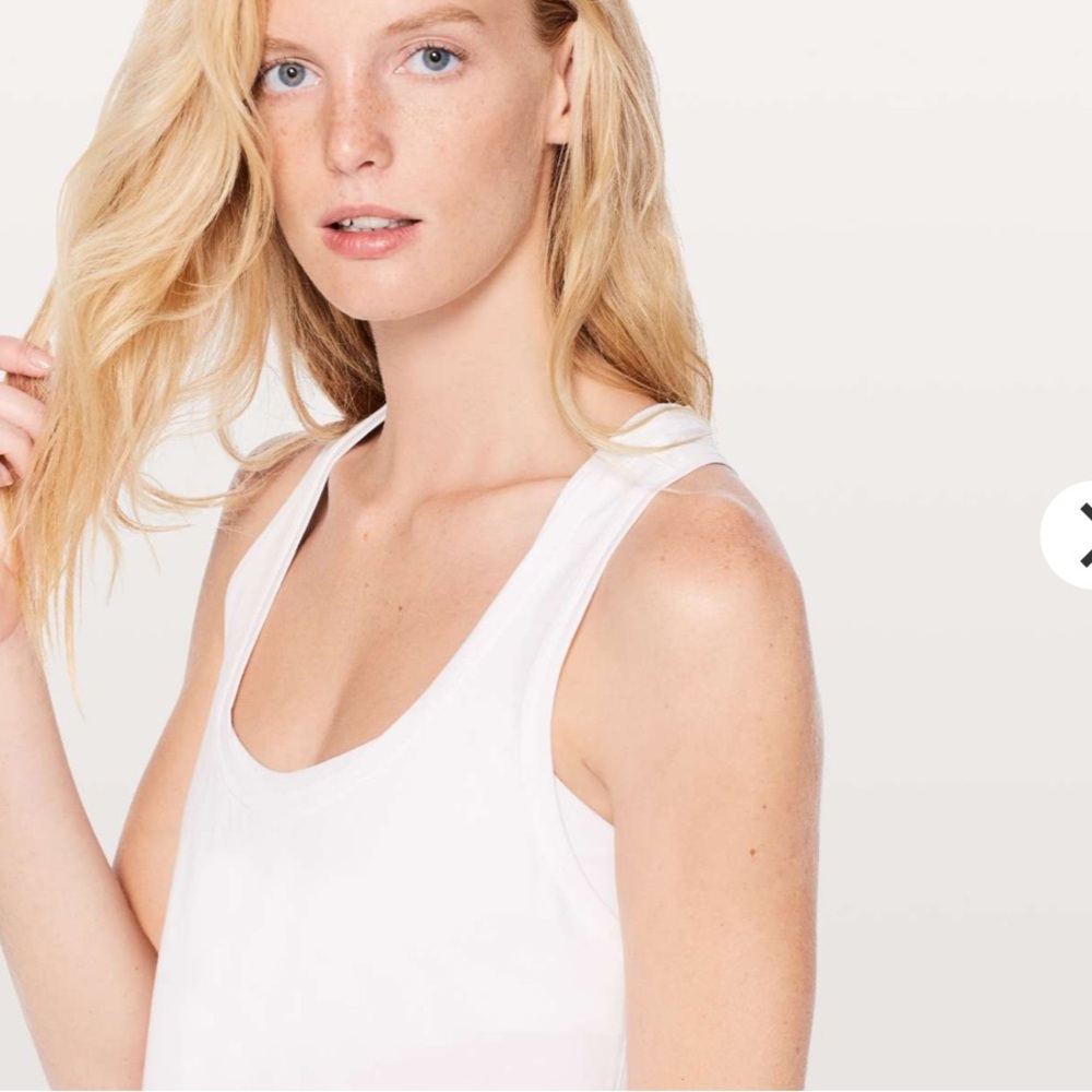 Lululemon- Sz L (CHK MEASUREMENTS)- White- Love Tank Racerback. - Picture 5 of 10